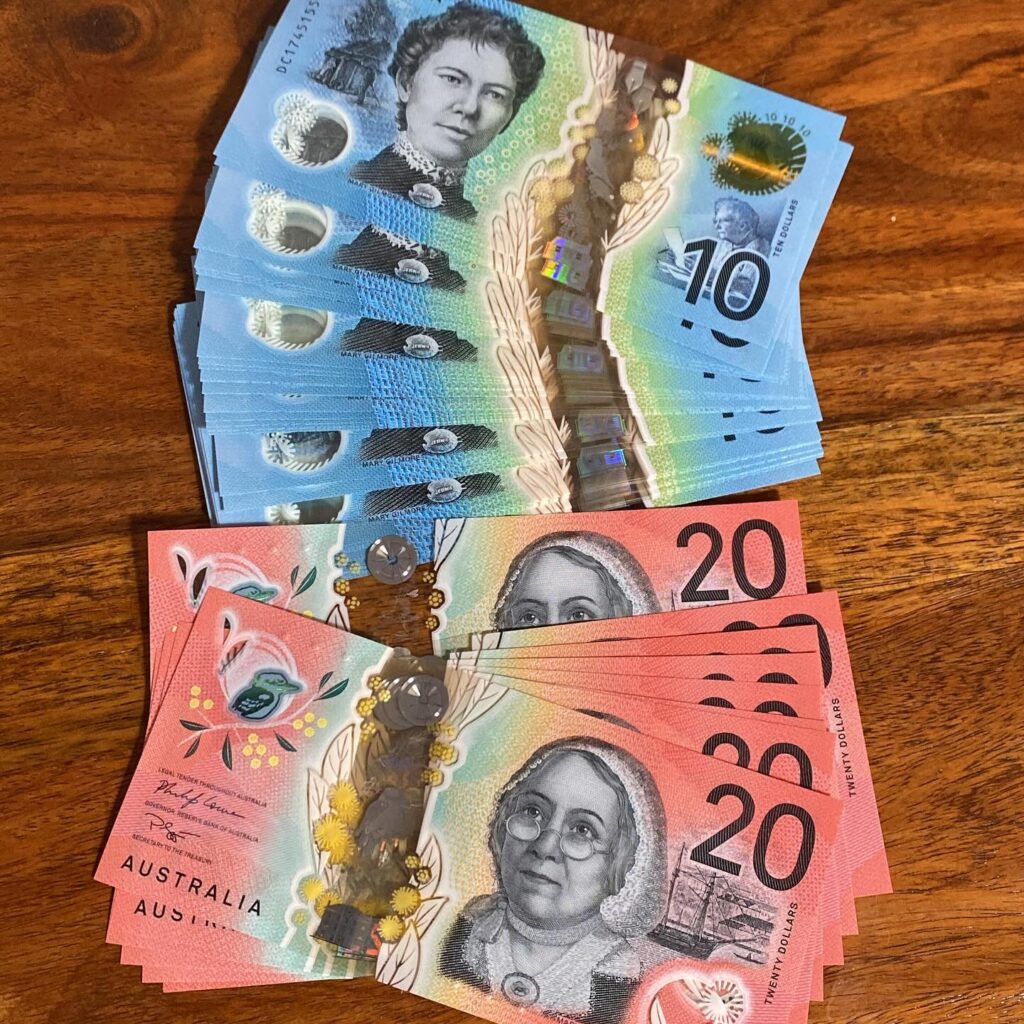 Australian dollar for sale